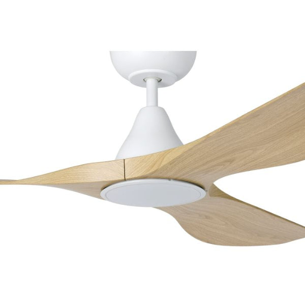 Eglo Surf 52 DC Ceiling Fan with LED Light Oak/White