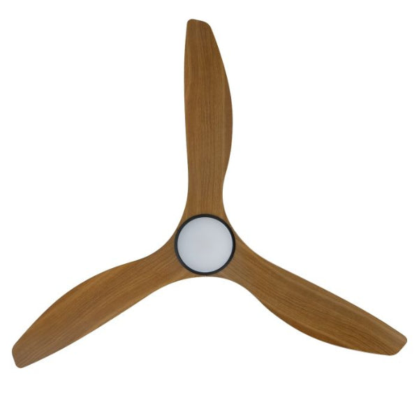 Eglo Surf 60 DC Ceiling Fan with LED Light Burmese Teak/Black