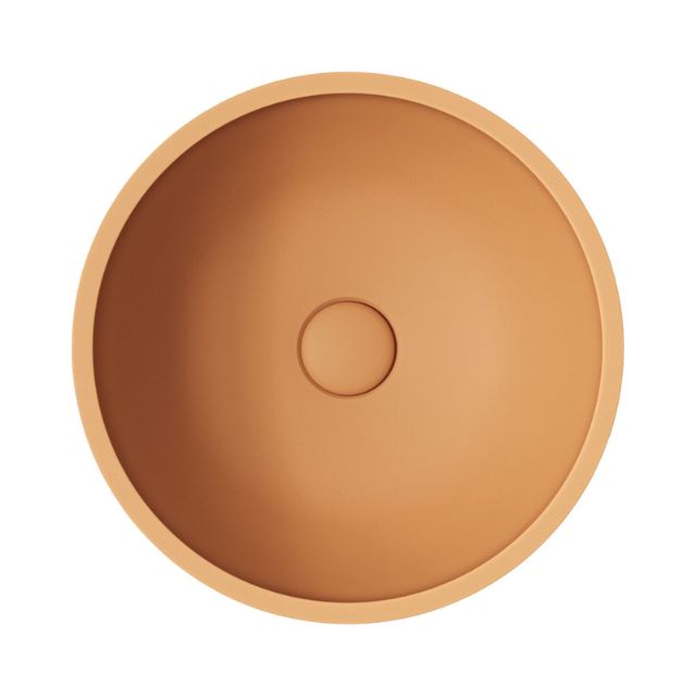 Fienza Alba Concrete Round Bowl Basin 362 x 145mm Tuscan