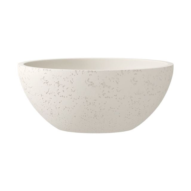 Fienza Alba Concrete Round Bowl Basin 362 x 145mm Warm White