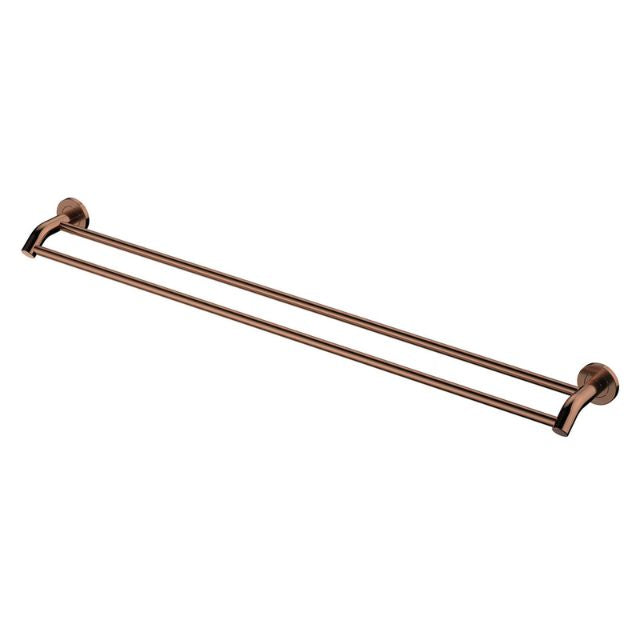 Fienza Kaya Double Towel Rail 900mm Brushed Copper