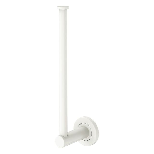 Fienza Kaya Dual Purpose Towel Rail/Toilet Roll Holder Matte White