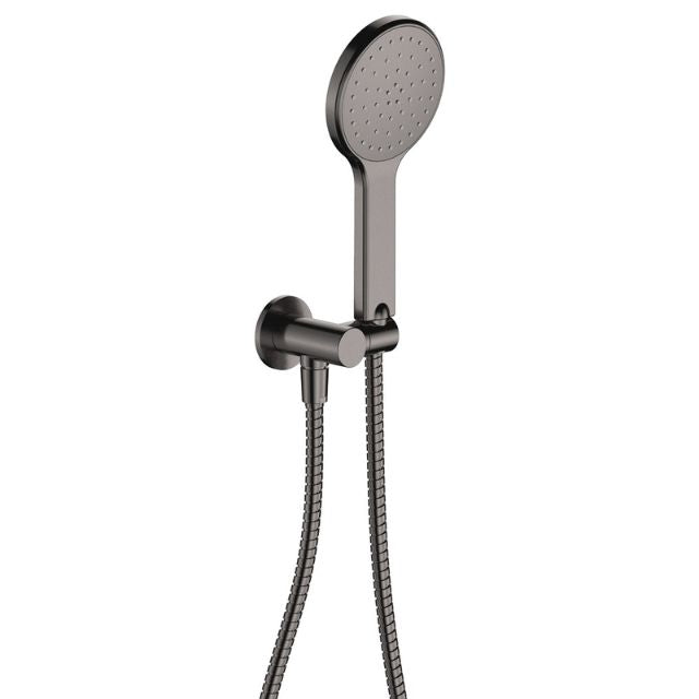 Fienza Kaya Hand Shower Round Plate Gun Metal