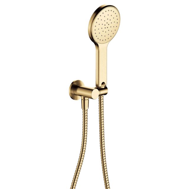 Fienza Kaya Hand Shower Round Plate Urban Brass
