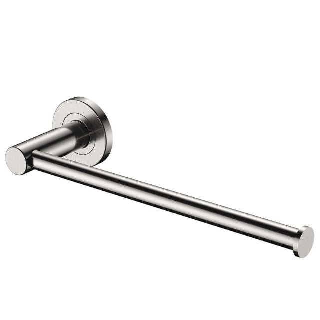 Fienza Kaya Dual Purpose Towel Rail/Toilet Roll Holder Brushed Nickel