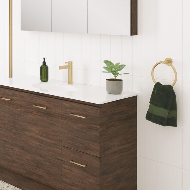 Fienza Kaya Hand Towel Ring Urban Brass