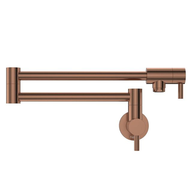 Fienza Kaya Pot Filler Wall Mixer Brushed Copper