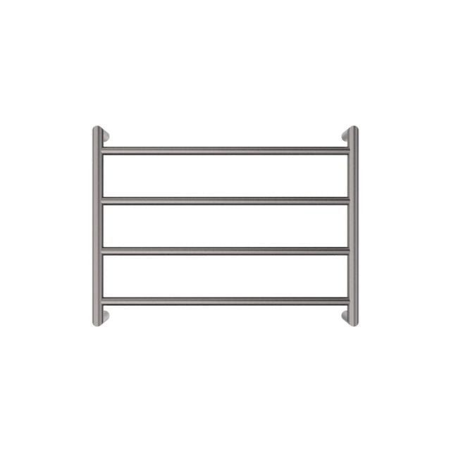 Fienza Kaya Round Heated Towel Rail 600X450X100mm 4 Bars Gun Metal
