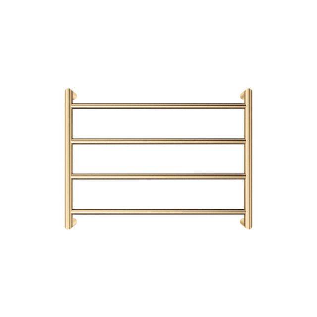 Fienza Kaya Round Heated Towel Rail 600X450X100mm 4 Bars Urban Brass