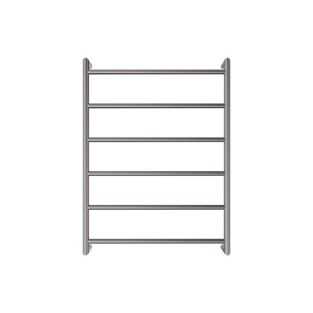 Fienza Kaya Round Heated Towel Rail 600X800X100mm 6 Bars Gun Metal