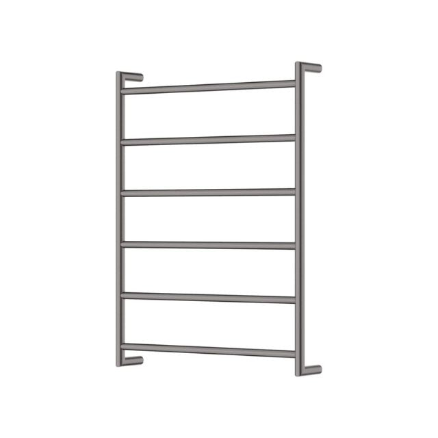 Fienza Kaya Round Heated Towel Rail 600X800X100mm 6 Bars Gun Metal