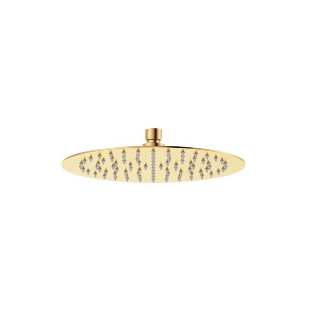 Fienza Kaya Round Shower Head 250mm Urban Brass