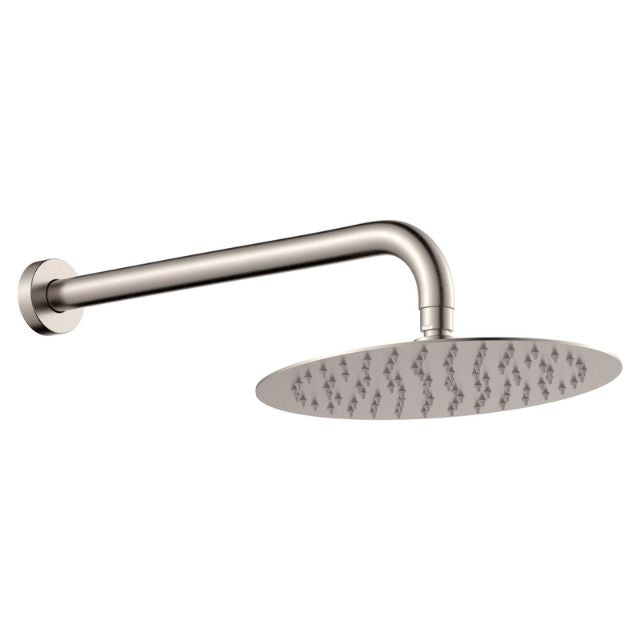Fienza Kaya Gooseneck Shower Arm Set Brushed Nickel