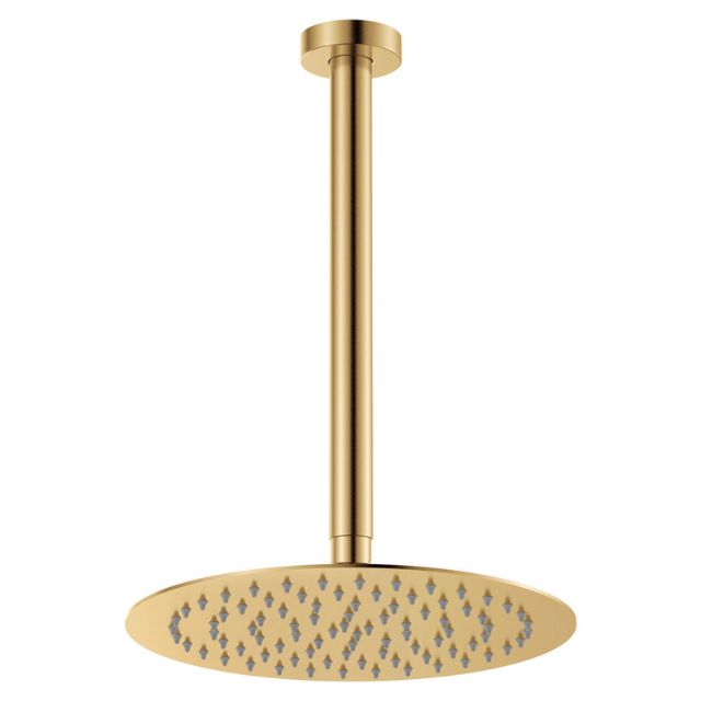 Fienza Kaya Shower Ceiling Dropper Set Urban Brass