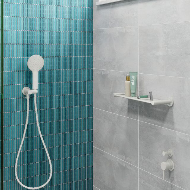 Fienza Kaya Shower Shelf Matte White