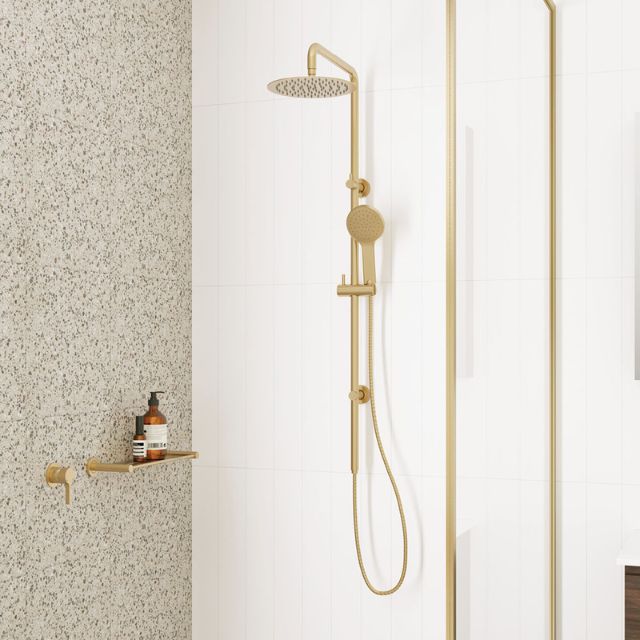 Fienza Kaya Shower Shelf Urban Brass