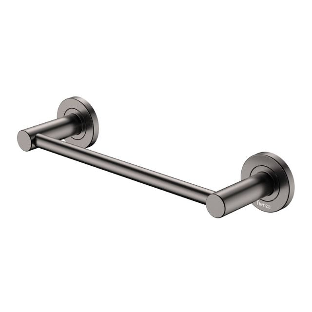 Fienza Kaya Single Hand Towel Rail 300mm Gun Metal