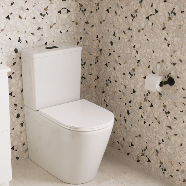 Fienza Kaya Toilet Roll Holder Matte Black