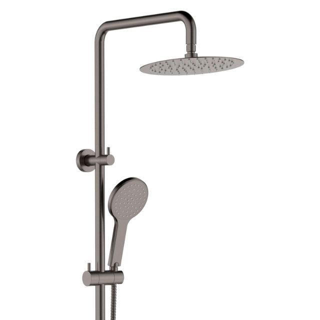 Fienza Kaya Twin Rail Shower Gun Metal