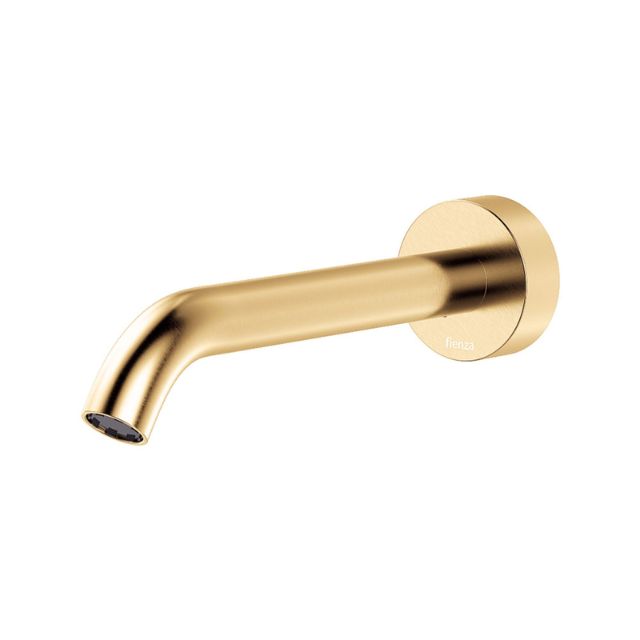 Fienza Kaya Wall Basin/Bath 180Mm Outlet With Plate Urban Brass
