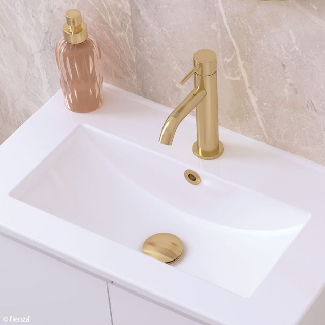 Fienza Universal Pop-Up/Pull-Out Basin Waste Urban Brass