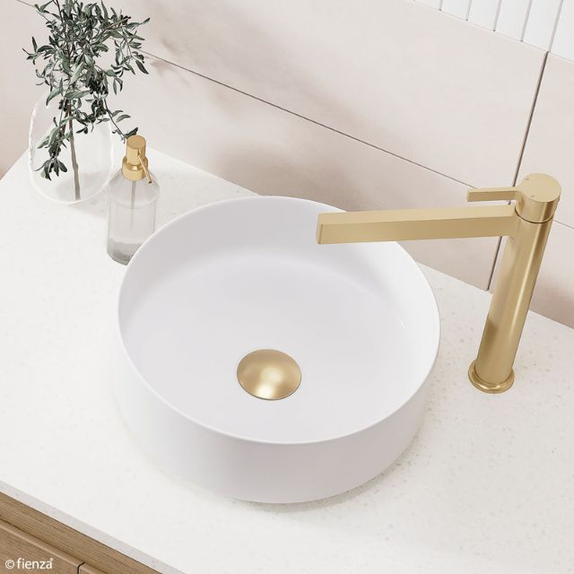 Fienza Universal Pop-Up/Pull-Out Basin Waste Urban Brass