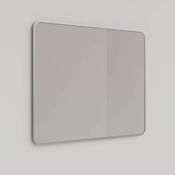 Ingrain Rectangle Brushed Nickel Framed Mirror 750mm by 900mm
