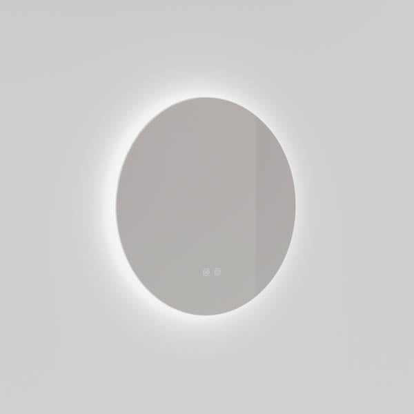 Ingrain Round Frameless Backlit LED Mirror