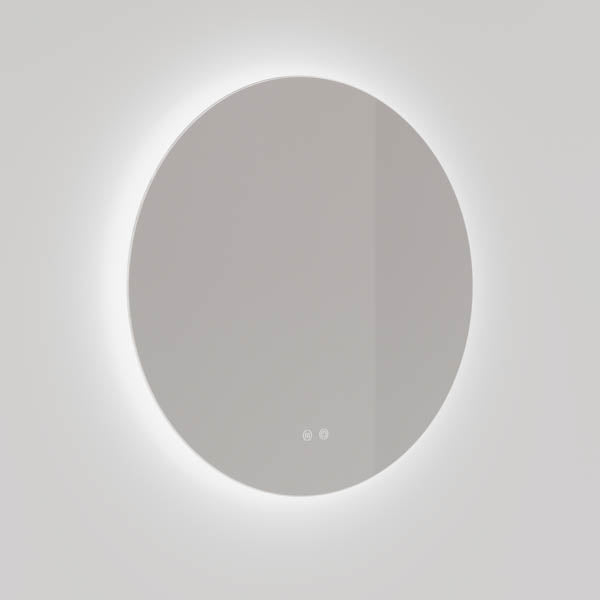 Ingrain Round Frameless Backlit LED Mirror