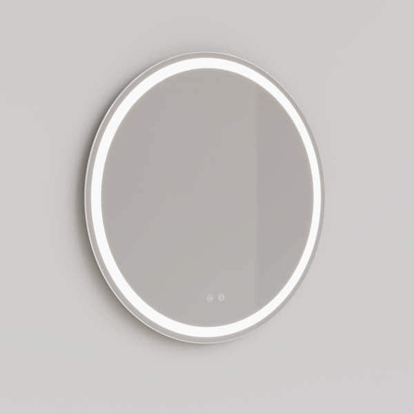 Ingrain Round Frameless Frontlit LED Mirror