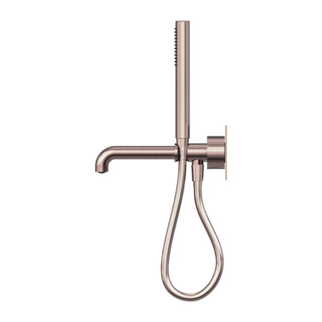 Nero Kara Progressive Shower System With Spout 230mm Brushed Bronze