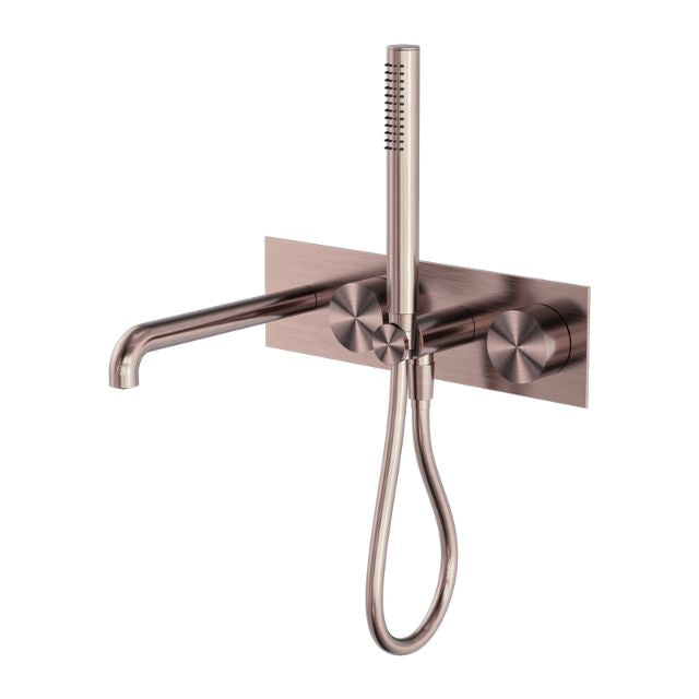 Nero Kara Progressive Shower System With Spout 230mm Brushed Bronze