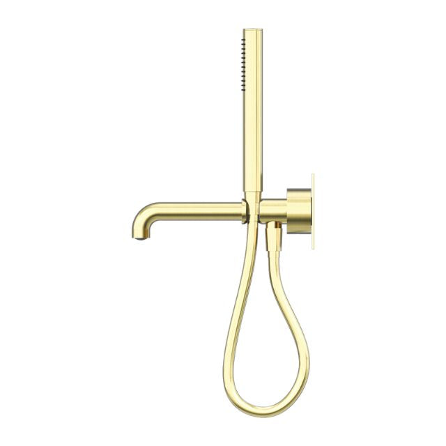 Nero Kara Progressive Shower System With Spout 230mm Brushed Gold