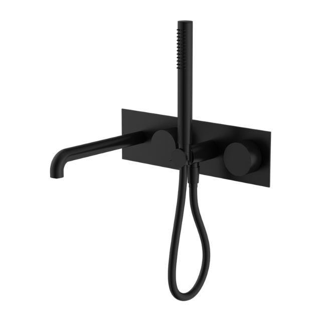 Nero Kara Progressive Shower System With Spout 230mm Matte Black