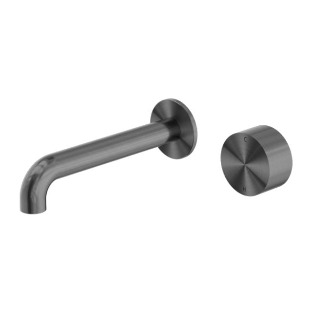 Nero Kara Progressive Wall Basin/Bath Set 260mm Gun Metal