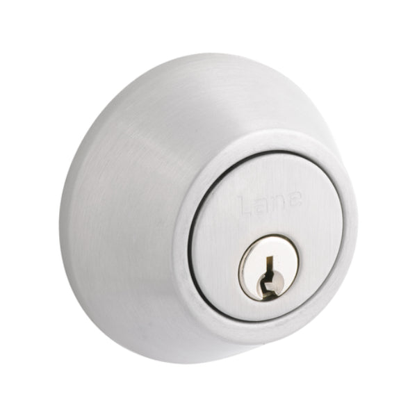 Lane Double Cylinder Deadbolt Satin Stainless Steel | The Blue Space