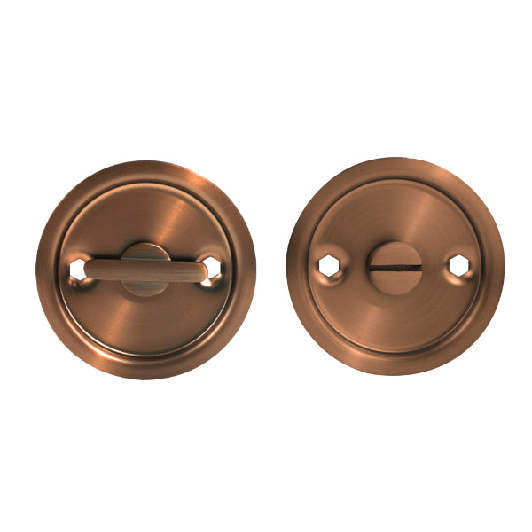 Lockwood Vivid Cavity Slider Door Handle Privacy Door Handle Set Satin Bronze