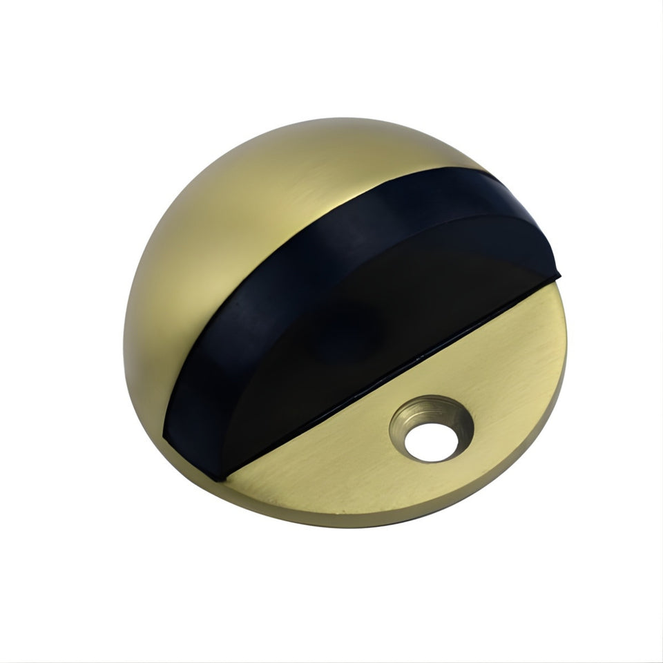 Lockwood Vivid Half Moon Door Stop Satin Brass