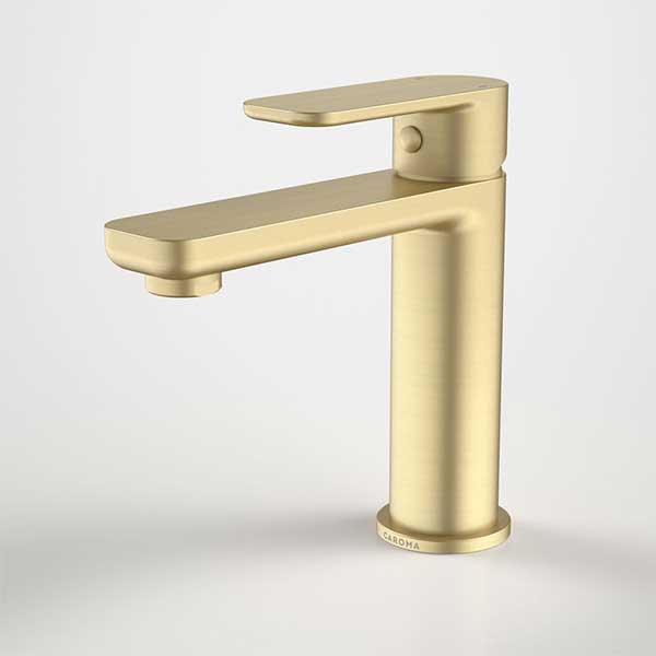 Caroma Luna Lead Free Basin Mixer Brushed Brass