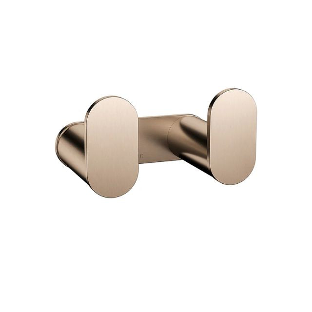 Meir Curvaé Double Robe Hook Champagne