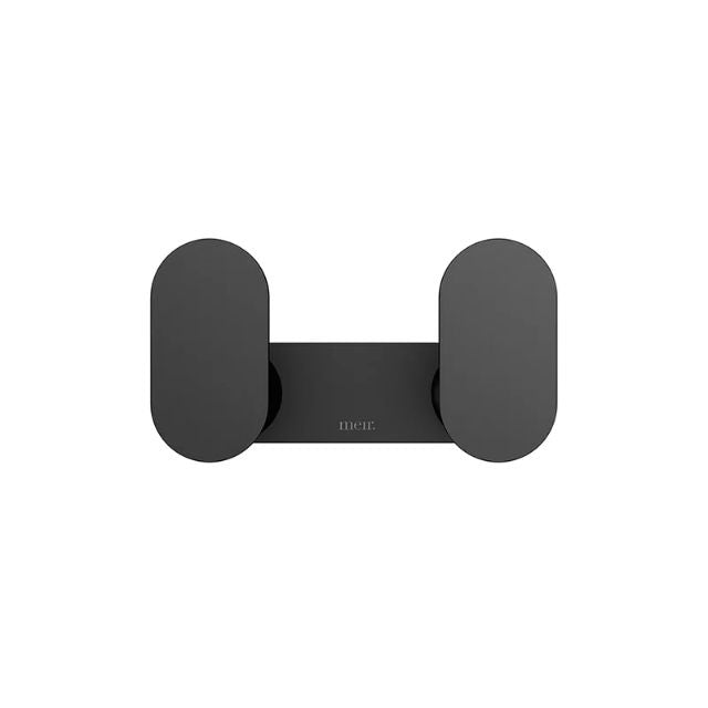Meir Curvaé Double Robe Hook Matte Black