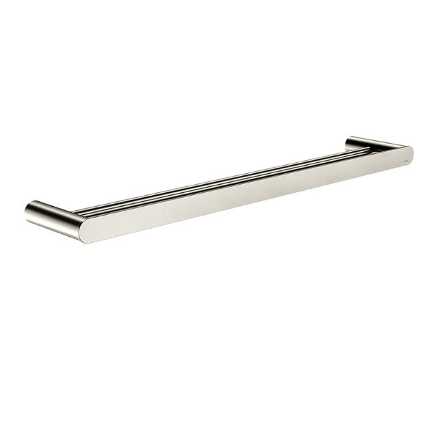Meir Curvaé Double Towel Rail 600mm Brushed Nickel