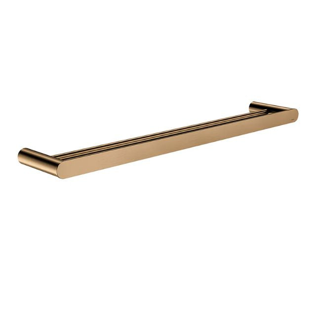 Meir Curvaé Double Towel Rail 600mm Lustre Bronze
