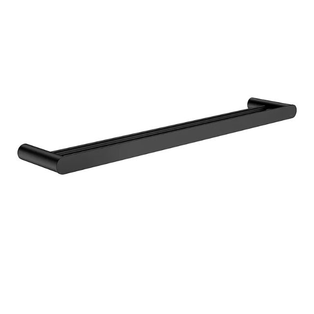 Meir Curvaé Double Towel Rail 600mm Matte Black