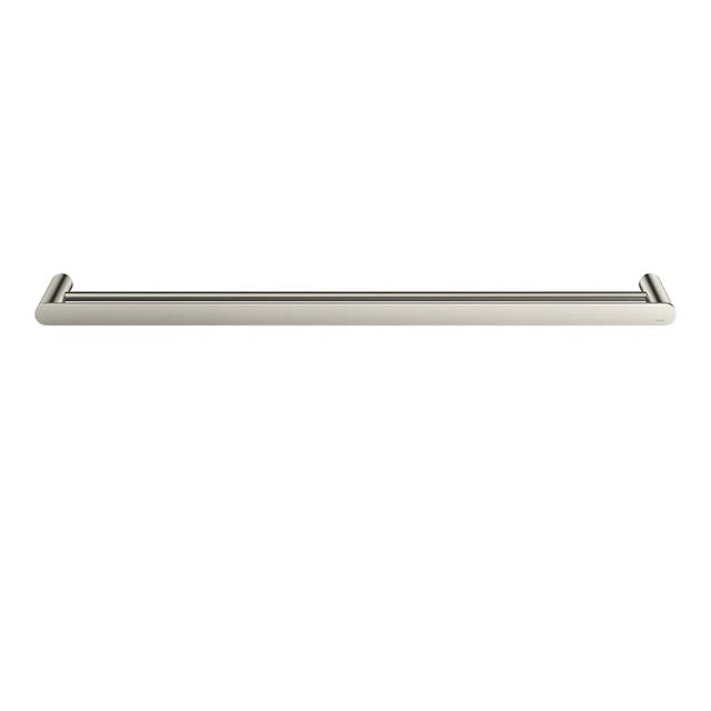 Meir Curvaé Double Towel Rail 800mm Brushed Nickel