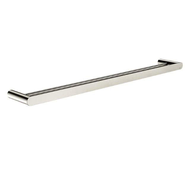 Meir Curvaé Double Towel Rail 800mm Brushed Nickel