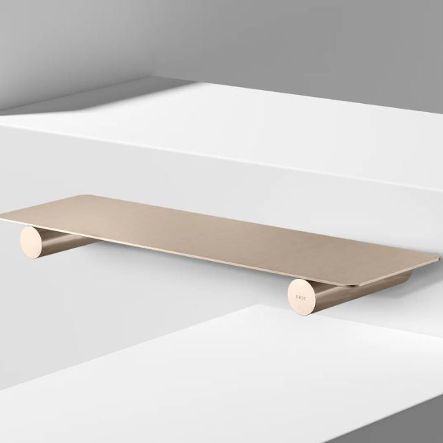 Meir Curvaé Shower Shelf  Champagne