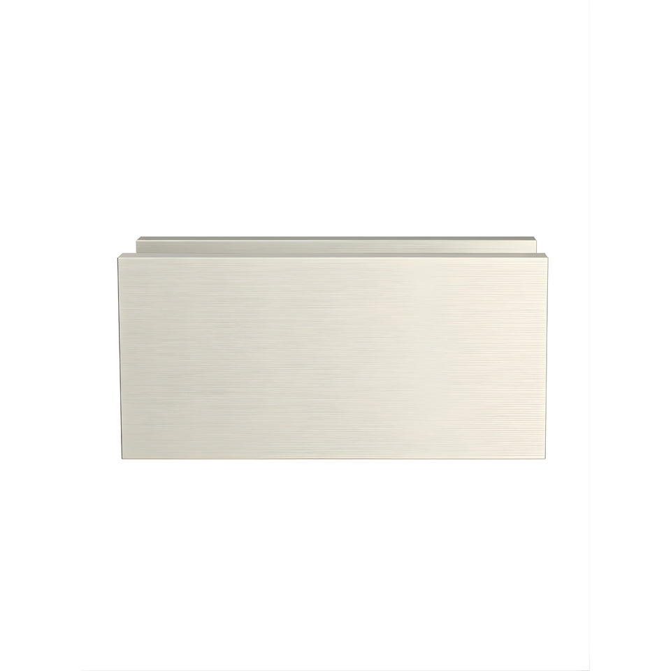 Meir Glass Fixing U Bracket Brushed Nickel