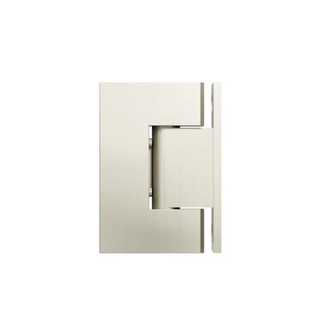Meir Glass to Wall Shower Door Hinge Brushed Nickel