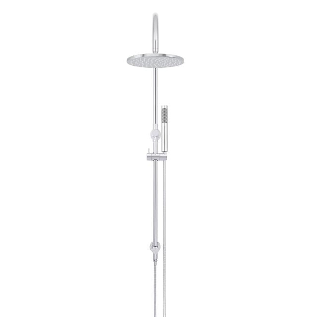 Meir Gooseneck Shower Set with 200mm rose, Single-Function Hand Shower Chrome